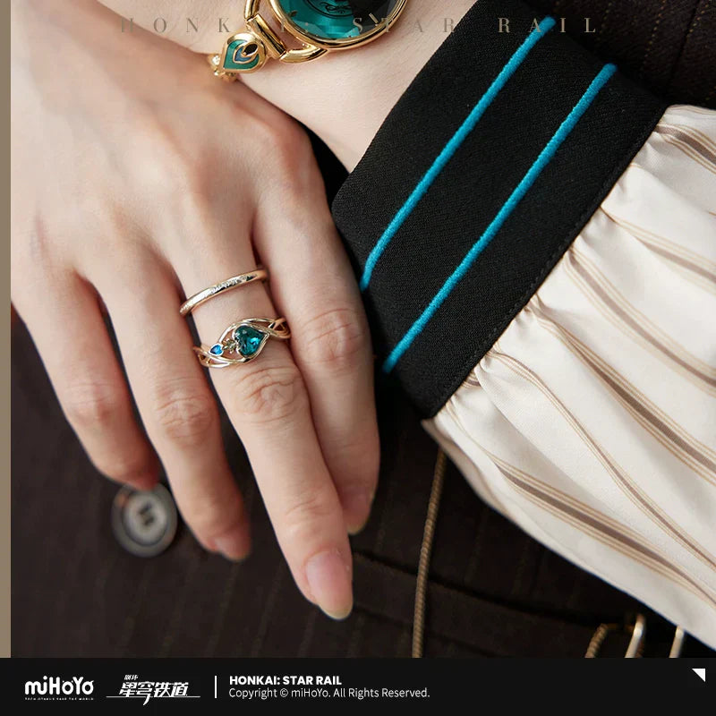 Honkai: Star Rail - Aventurine Theme - Ring Set